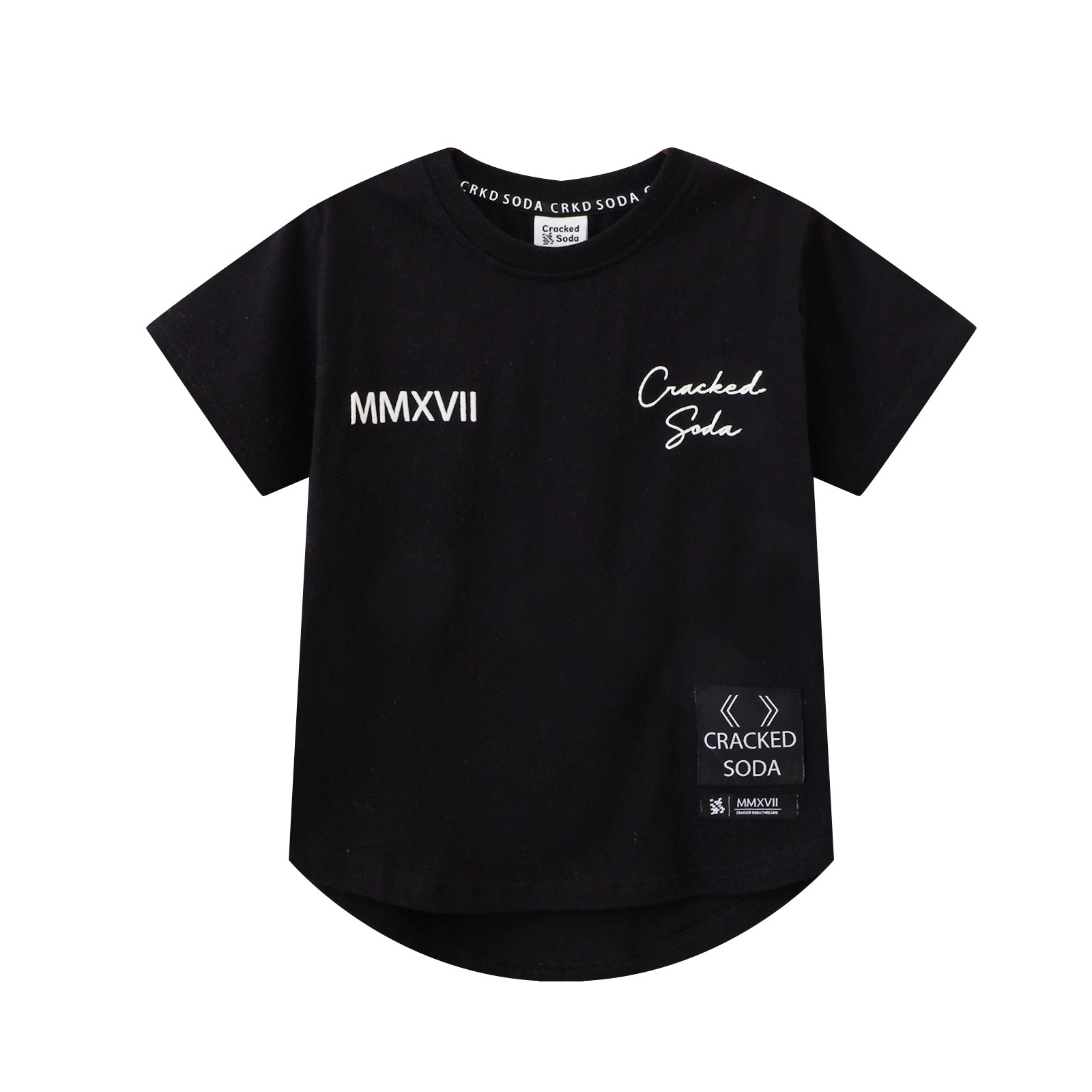 JJ detailed tee - Black - Mini Boss