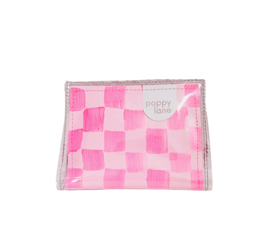 Cardholder - Pink Check - Mini Boss