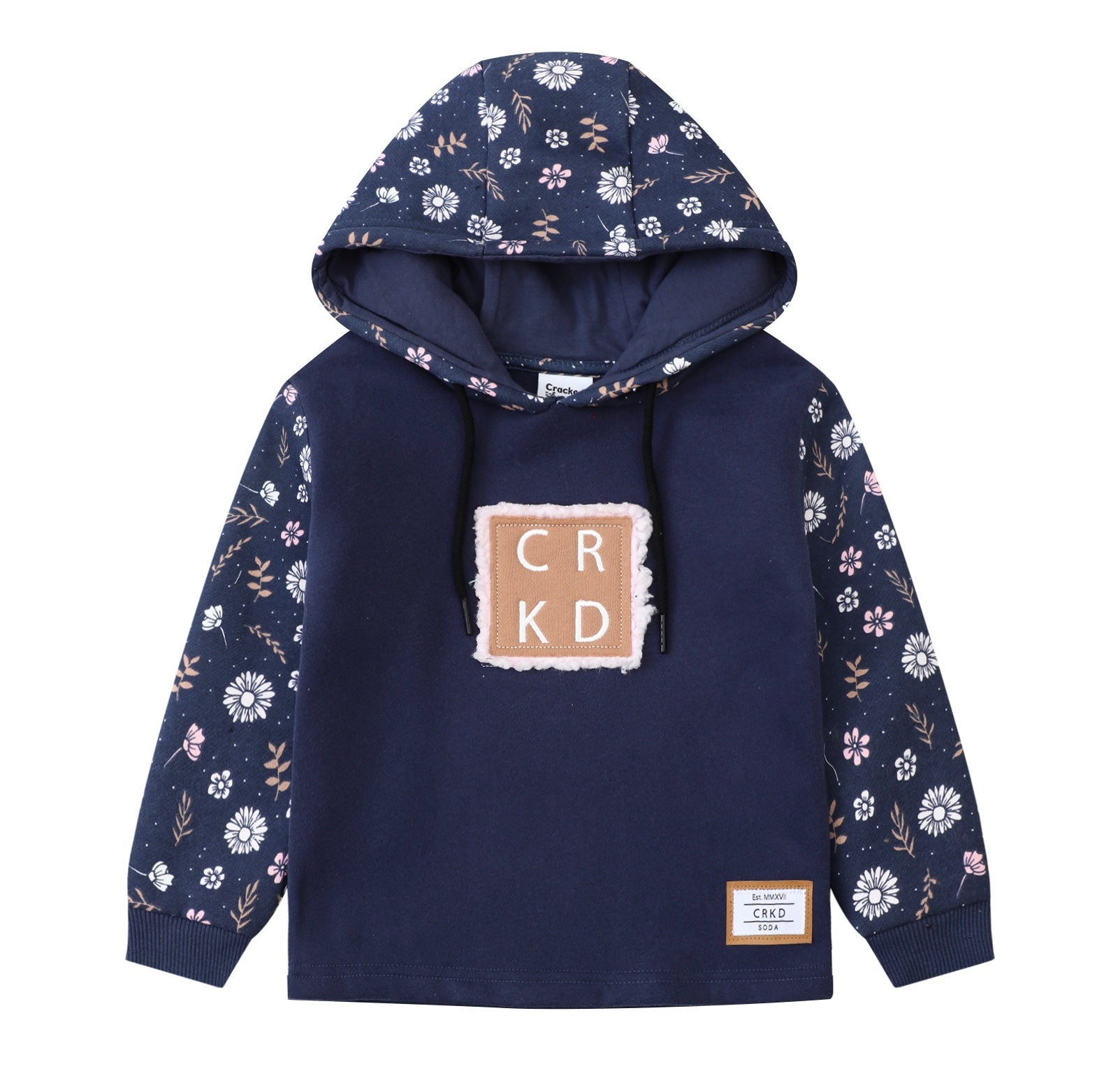 Indigo Floral hoodie - Mini Boss