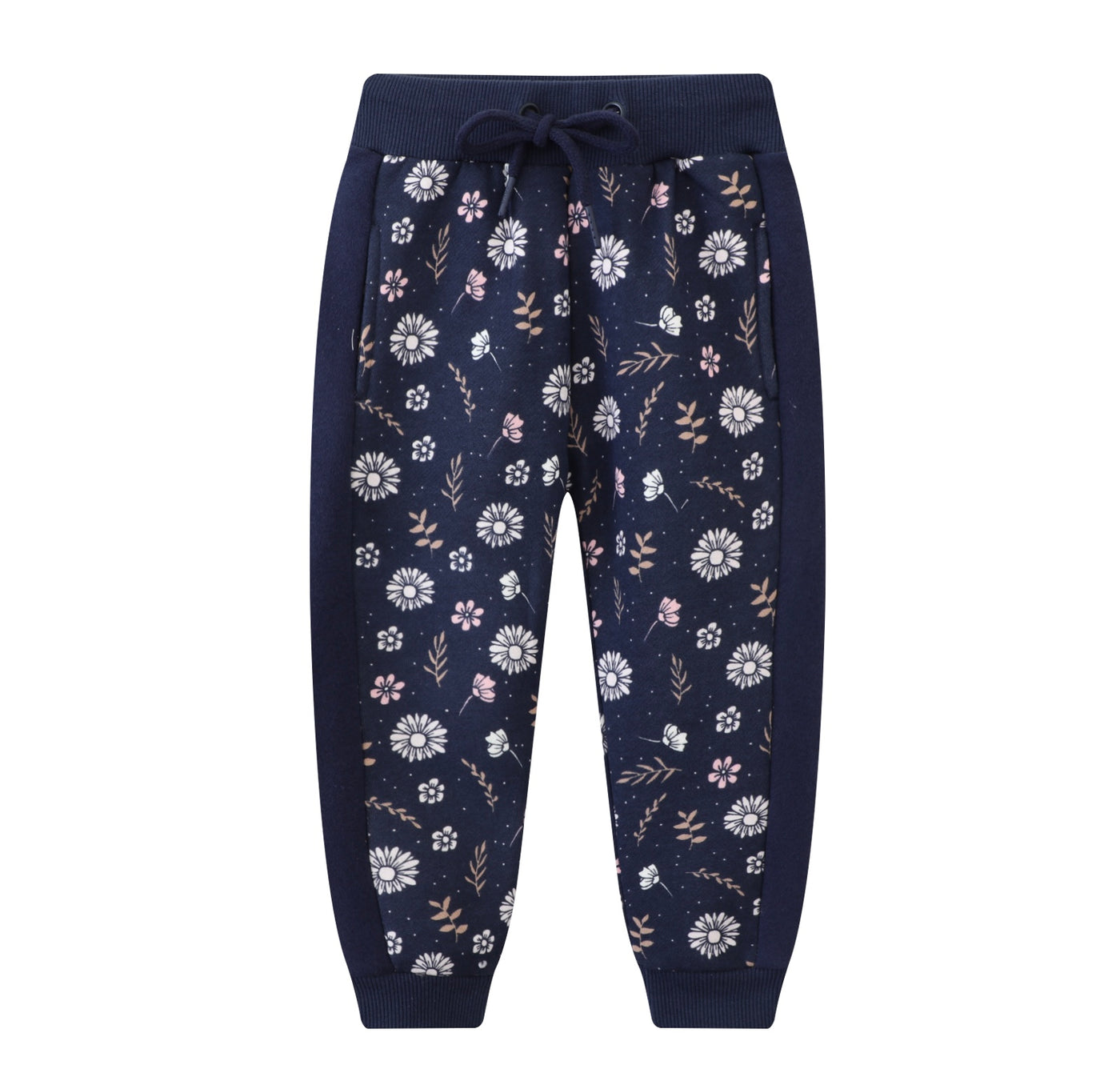 Indigo Floral Trackpants - Mini Boss