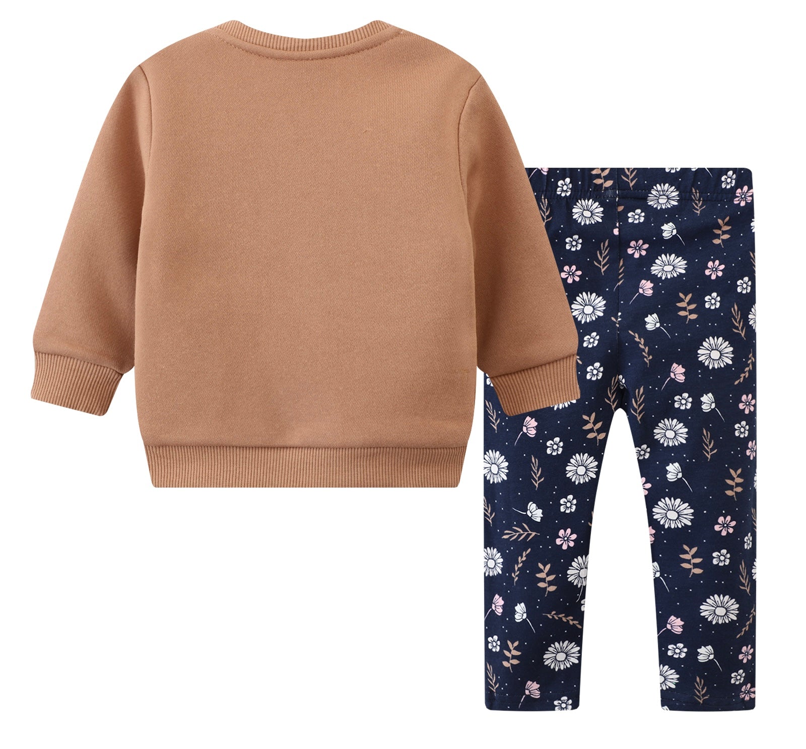 Indigo floral crew and legging set - Mini Boss