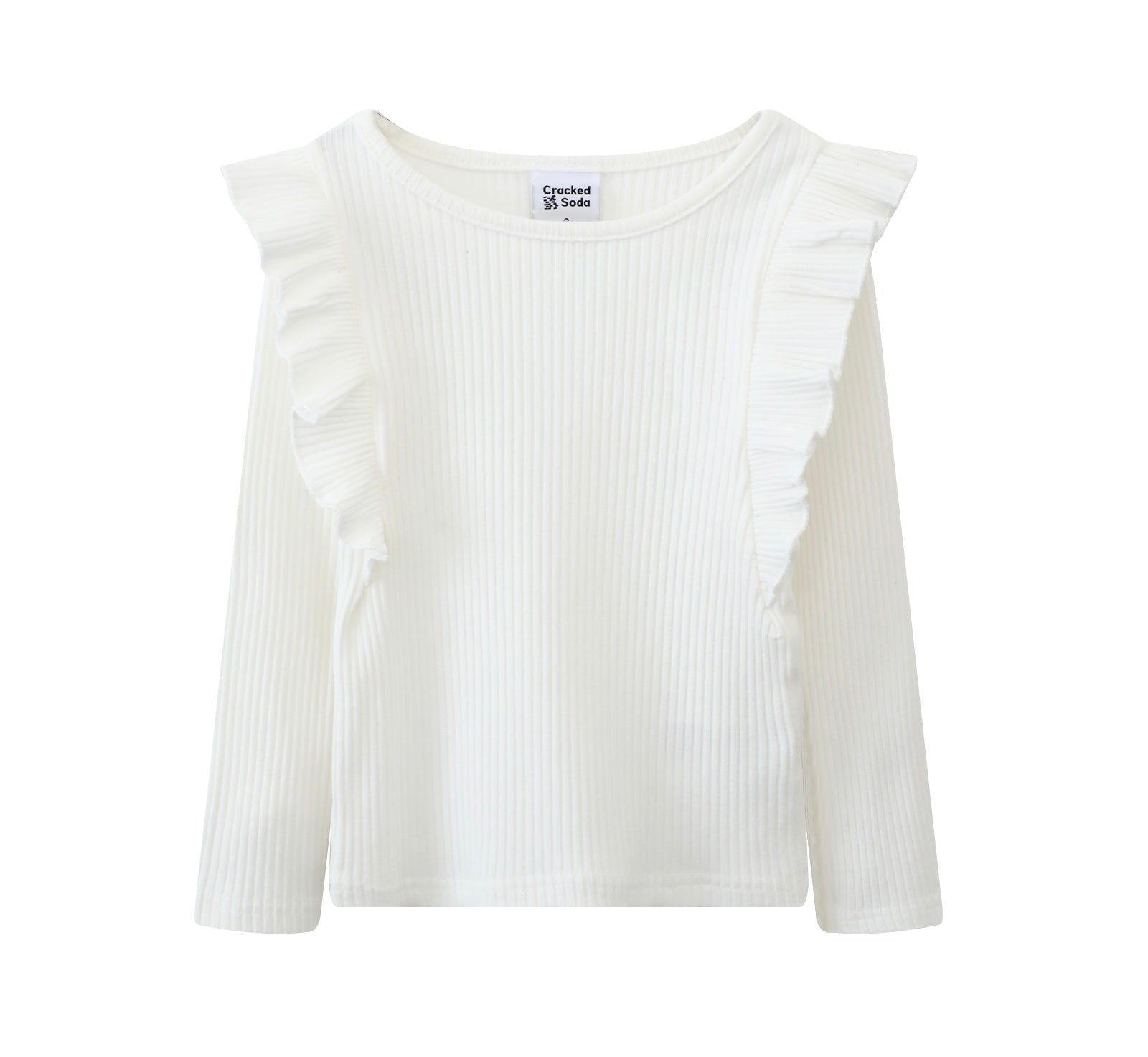 Sofia frill top - Cream - Mini Boss