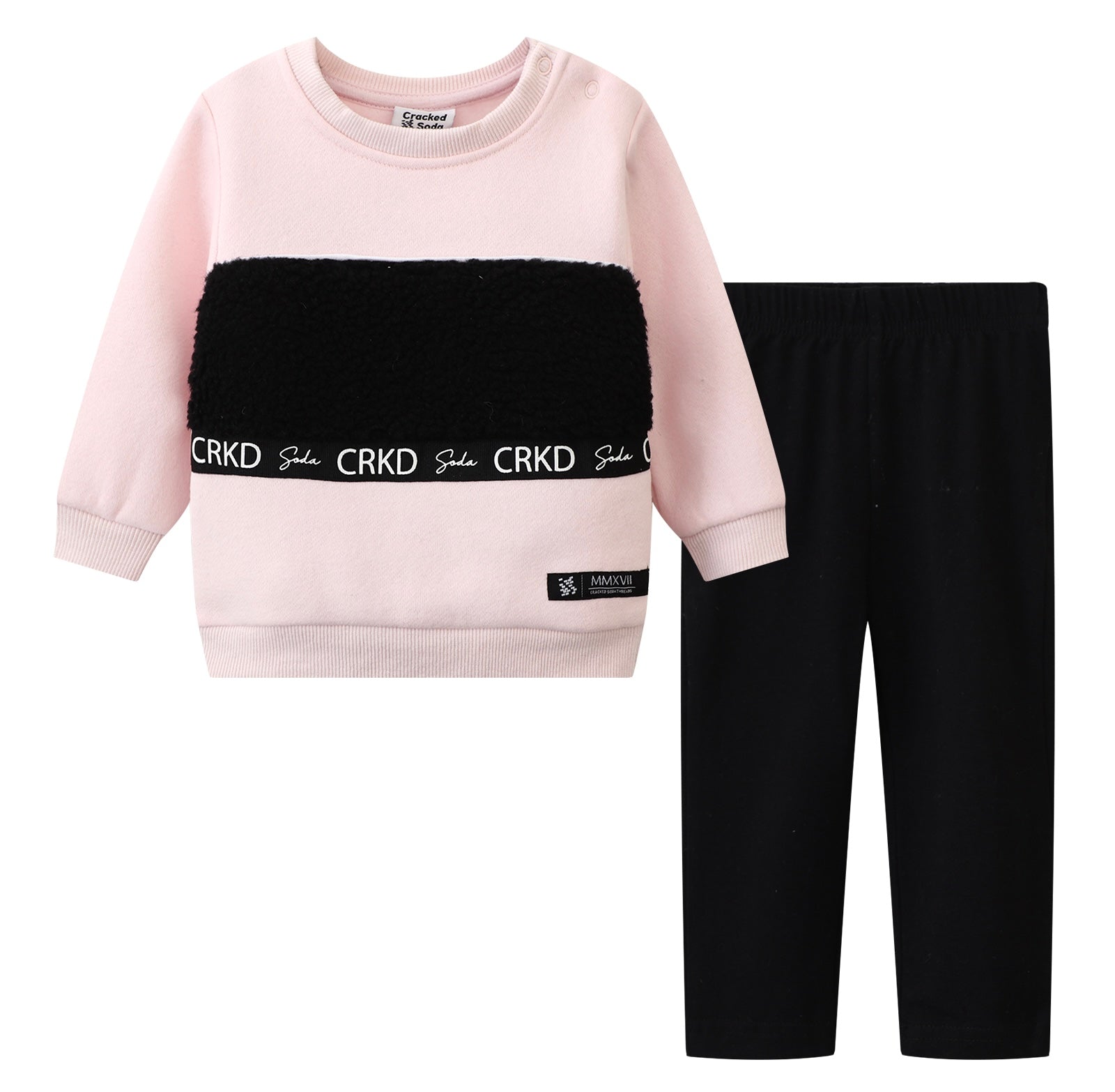 Estella detailed crew & legging set