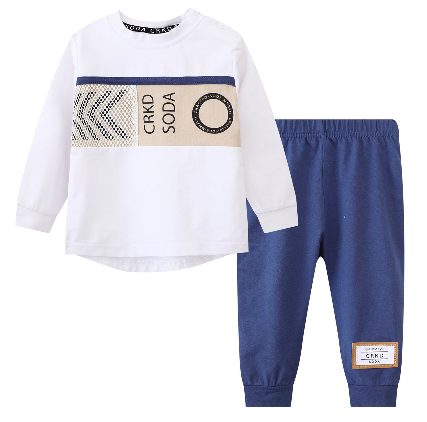 Levi detailed longsleeve and pant set