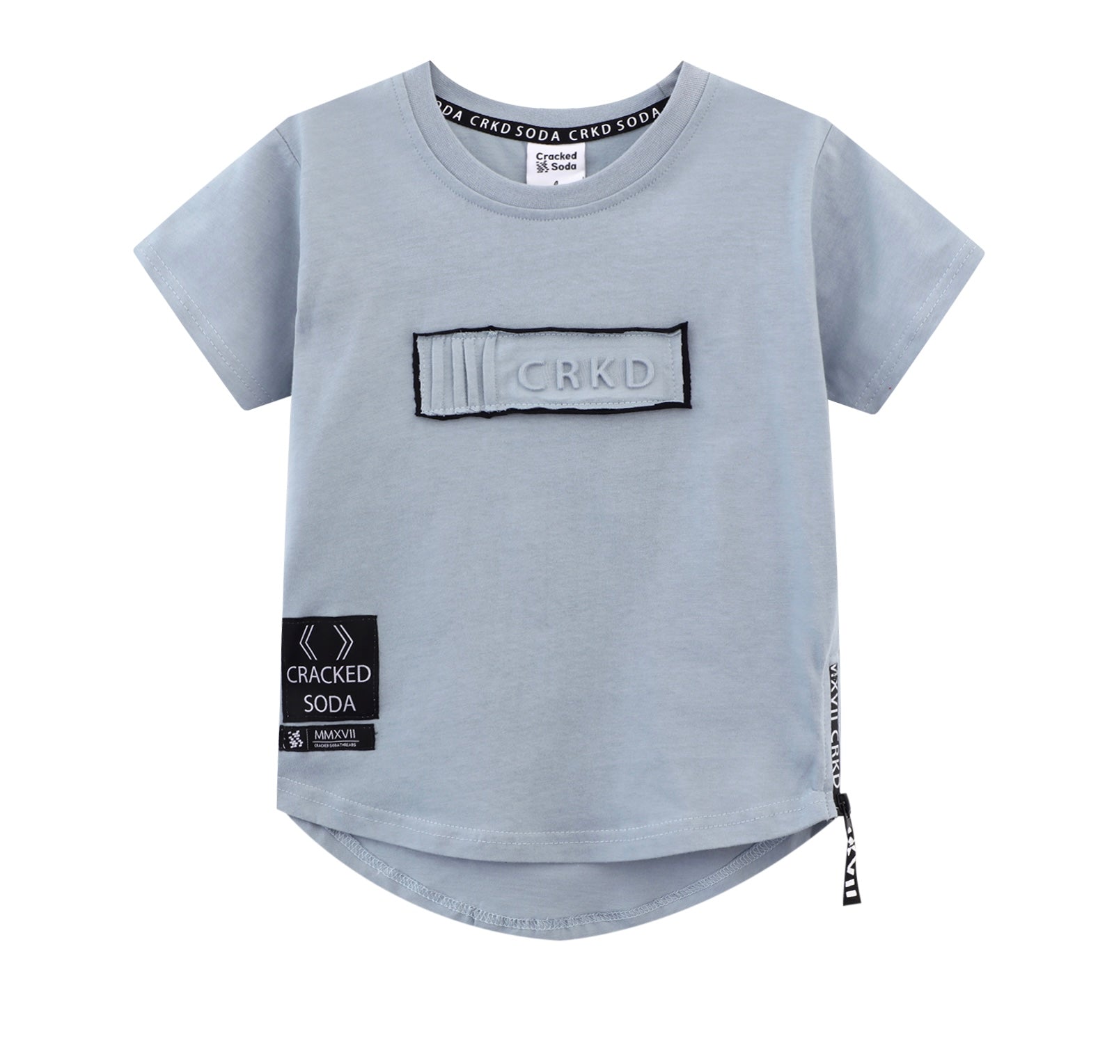 Oakes tee - Dusty Blue - Mini Boss