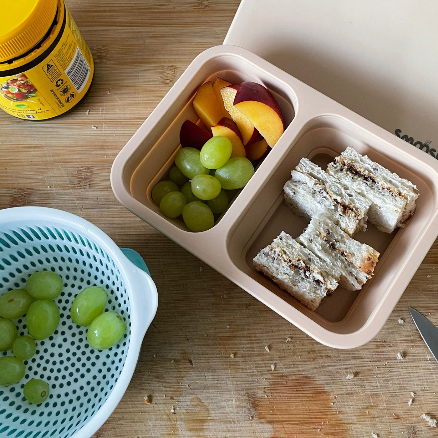 Smoosh collapsible lunchbox TEAL - Mini Boss