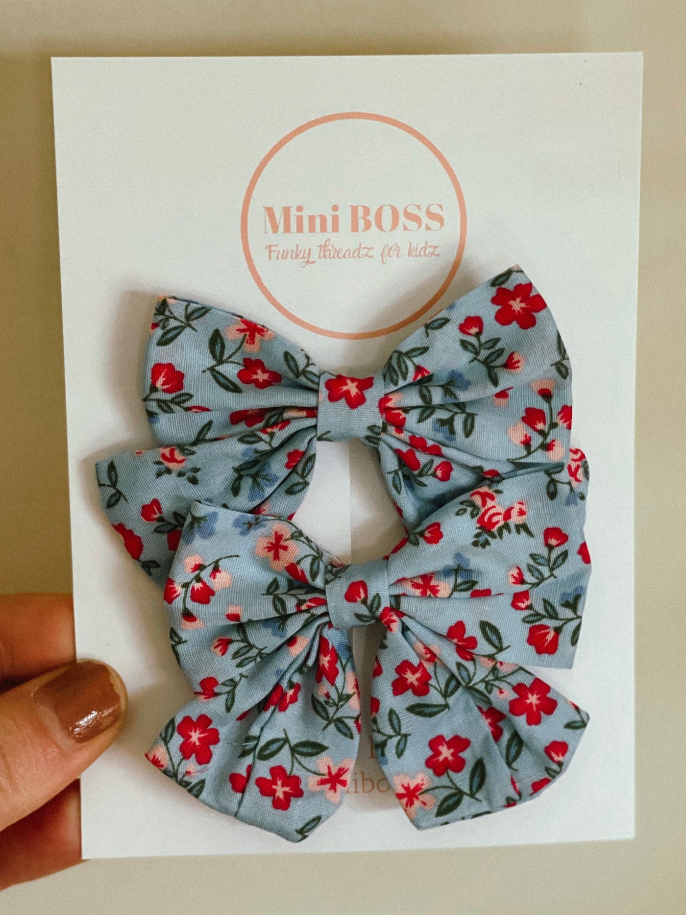 Blue Floral - Mini Boss